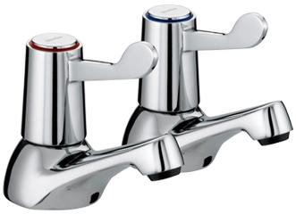 Bristan Value Lever Bath Taps (6inch - 152mm) - VAL 3/4 C 6 CD - VAL3/4C6CD